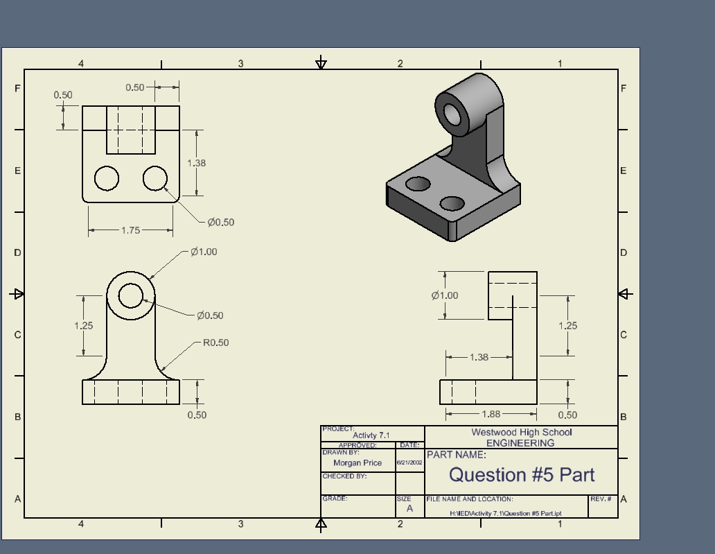 7.1 More Dimensioning - Morgan Price's IED Project Portfolio Webpage